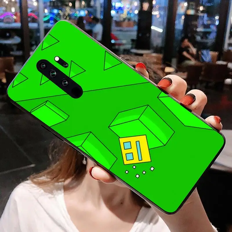 HOTCASHOP hot game Geometry Dash Phone Case for Redmi 9A 8A 7 6 6A Note 9 8 8T Pro Max Redmi 9 K20 K30 Pro 