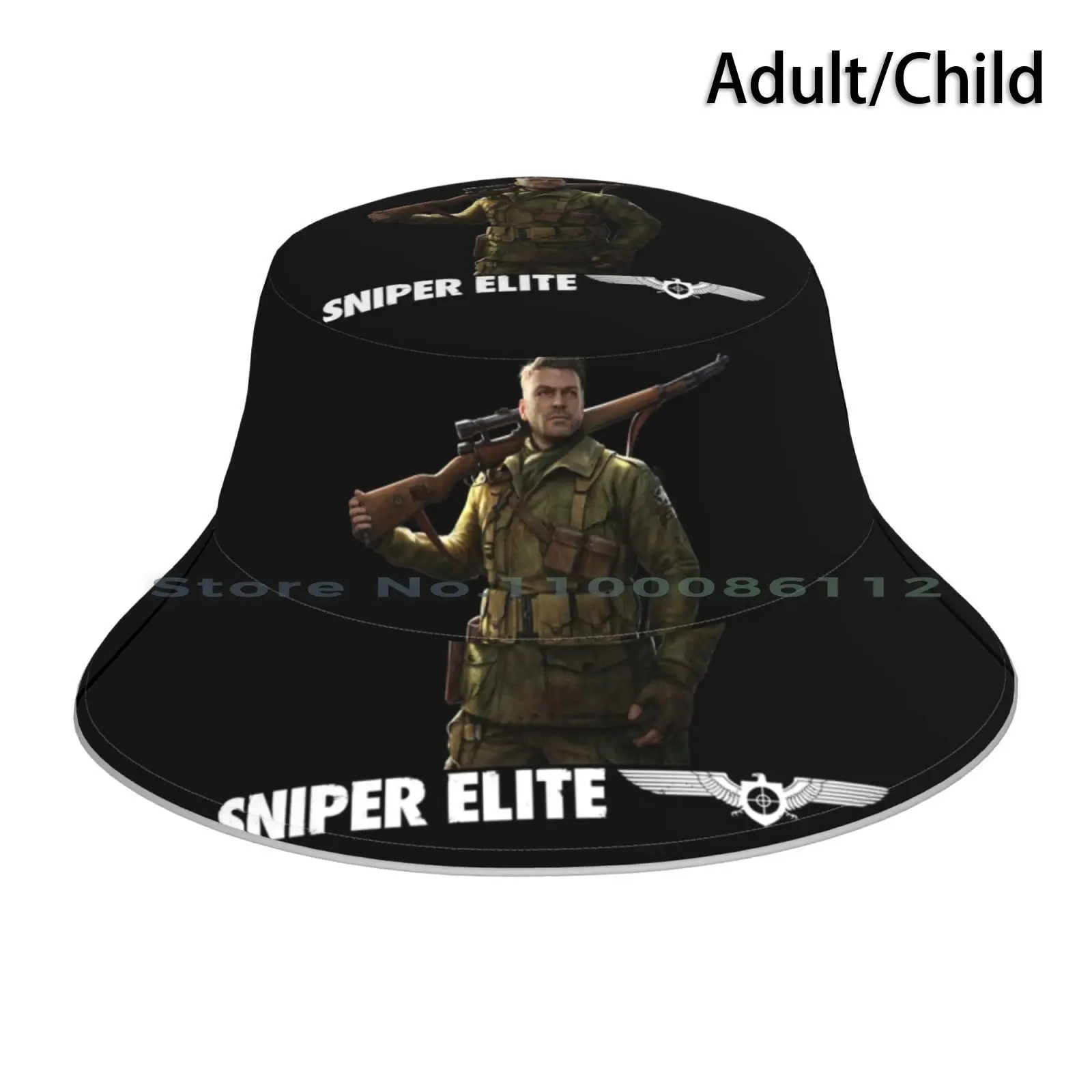 Sniper Elite Il Gioco Cappello Da Pescatore Berretto Da Sole Sniper Elite Zombie Army Trilogy Rifle V1 V2 V3 V4 Cappello Da Pescatore All'Aperto Piegh