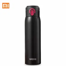 Термос Xiaomi VIOMI, лучшая чашка, чашки из нержавеющей стали, колба, бутылка для воды, чашка, 24 часа, термос, 460 мл, одна рука, Вкл/закрывает