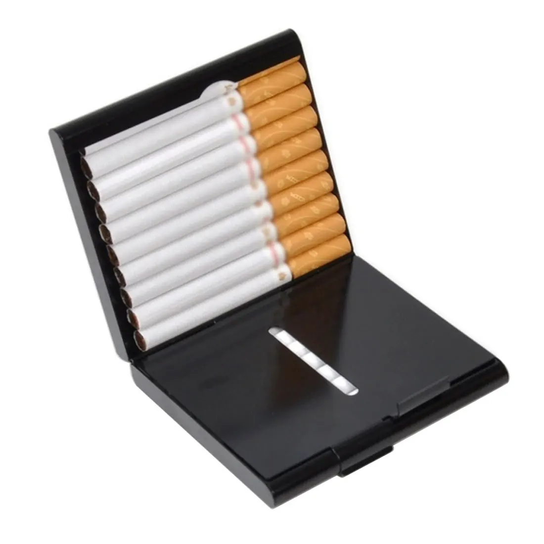 Алюминиевый портсигар для хранения 20 сигарет держатель двухсторонний флип открытый карман-сигарета контейнер для хранения подарков