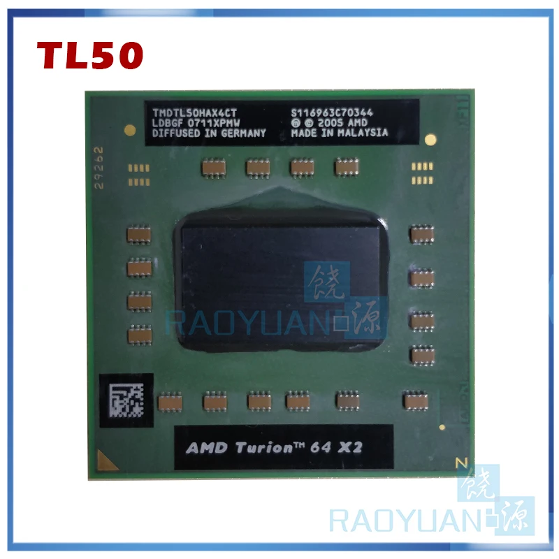 AMD Turion 64 X2 мобильный технологии TL-50 TL 50 TL50 1 6 ГГц двухъядерный нить Процессор