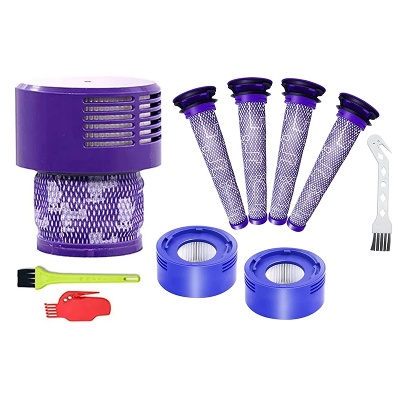 3 упаковки фильтры для Dyson Cyclone V10 SV12 и V8 V7 2 HEPA Post Filter 4 Pre | Бытовая техника