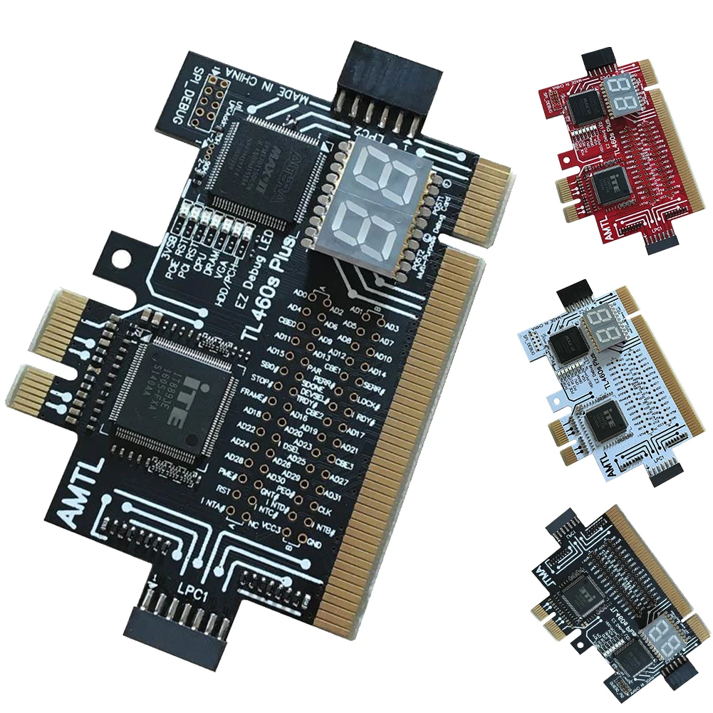 

Detect Tool PCI-E LPC Multi Use Diagnostic Card Laptop Desktop Test Accessories Post LED Indicator PC Motherboard Debug Analyzer