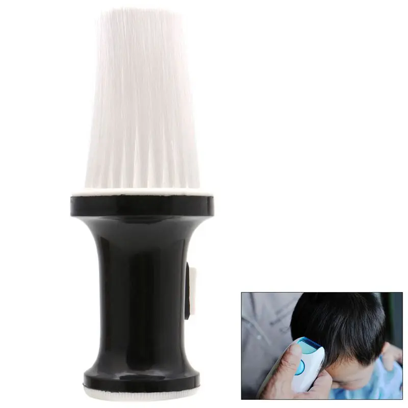 

Black Plastic Hair Salon Neck Duster Refillable Powder Brush