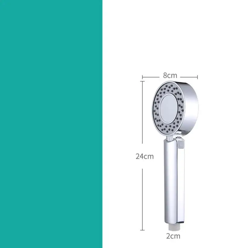 NEW Removable Double-sided Shower Head Water Saving Round ABS Chrome Booster Bath Shower High Pressure Handheld Hand Shower