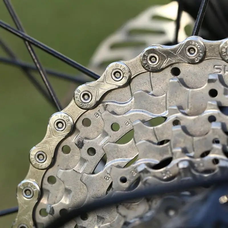 Цепь MTB горный велосипед звено велосипедная цепь прочное использование тянущаяся цепь из нержавеющей стали велосипедная цепь для велосипе... Цепь MTB горный велосипед звено велосипедная цепь прочное использование тянущаяся цепь из нержавеющей стали велосипедная цепь для велосипе...