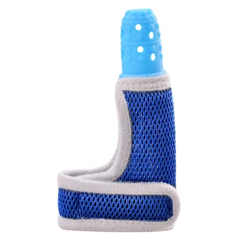 

Wear Resistant Home Travel Finger Guard Wrist Band Silicone Chewing Soft Stop Thumb Sucking Baby Child Adjustable Size
