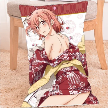 

Anime Dakimakura Pillow Case My Teen Romantic Comedy Yuigahama Yui Cover 60x40cm Home Decoration Pillowcases Printed