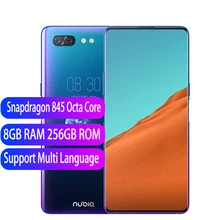 zte Nubia X 4G LTE мобильный телефон Snapdragon 845 Android 8,1 6,26+ 5,1 ''двойной экран 6 ГБ ОЗУ 64 ПЗУ 16+ 24 Мп отпечаток пальца