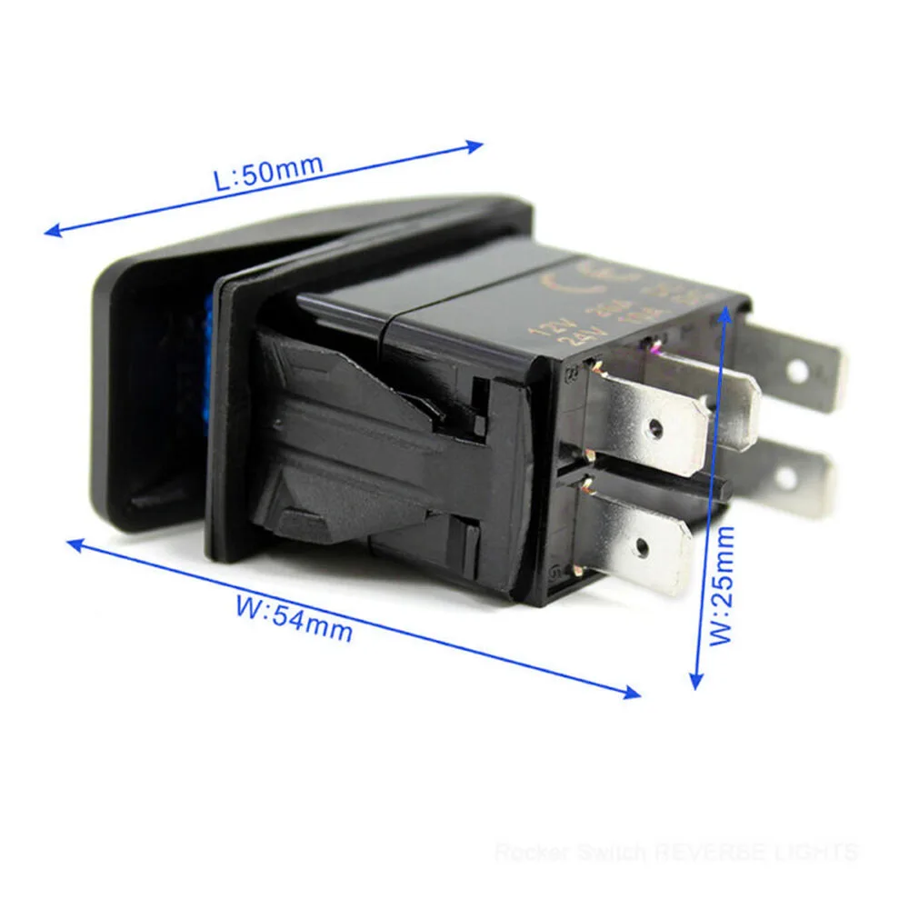 

5 Pin Blue Car Boat LED Switch Rocker Laser Indicator Toggle Panel Waterproof