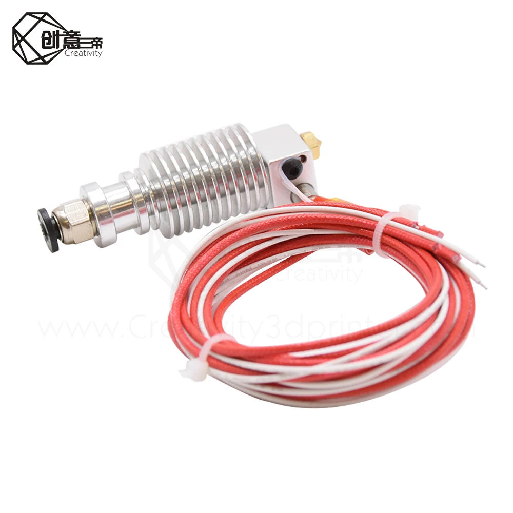 3D принтер креативный E3DV6 12 В J head Hotend для 1 75/3 мм прямого волоконного экструдера 0 2/0