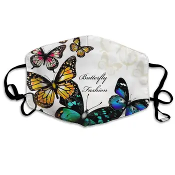 

Mouth Mask For Daily Dress Up, Fashion Butterflies Anti-dust Mouth-Muffle, Washable Reusable Holiday Half Face Masks For Mens