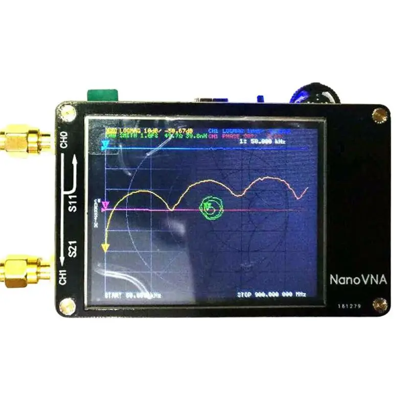 Антенный сетевой анализатор 50 KHz-900 MHz UHF цифровой экран дисплея Профессиональный VHF MF