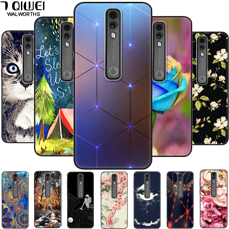 

For Vodafone Smart v10 Case V 10 Silicone Black Soft Phone Cases For Vodafone Smart N10 Back Cover VFD630 SmartN10 N 10 Case