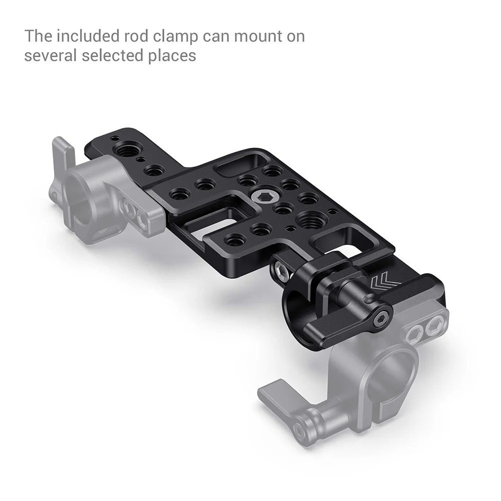 SmallRig Lightweight Top Plate for BMPCC 4K &amp 6K Camera W/ 2 Cold Shoe Mount Nato Rail Monitor Microphone DIY Options 2510 |