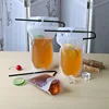 500Pcs/Lot 3 Size Plastic Drink Packaging Bag Pouch For Beverage Juice Milk Coffee With Handle and Holes For Straw 4