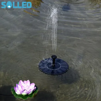 

Large Solar Bird bath Fountain Pump Outdoor Watering Submersible Pump Free Standing Water Pumps with 1.4W Solar Panel