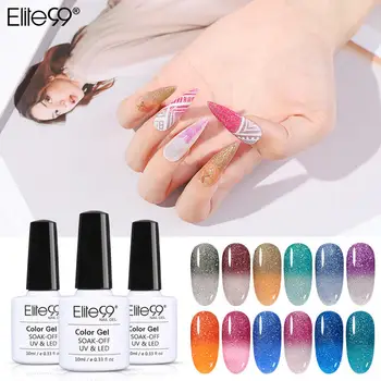 

Elite99 Laser Temperature Change Gel Polish 10ML Nail ColorUV Gel Nail Polish Top Coat Soak Off Nail Art Gel Varnish Manicure