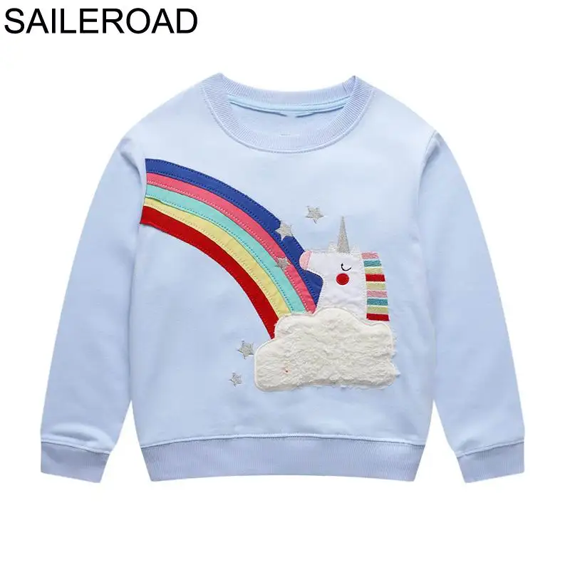3084 same picture SAILEROAD 2-7лет Животное Кролик Аппликации Девушки Кофты Детская детская одежда Осень Одежда для новорожденных мальчиков Мальчики с длинным рукавом - Цвет: 3084 same picture