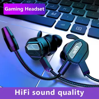 

G15 3.5mm Universal In-Ear Wired Stereo Gaming Earphone Dual Microphone Headset
