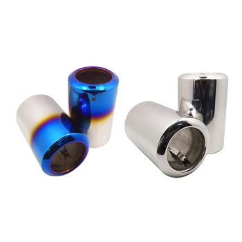 

For Mazda Atenza CX-5 Car Universal Exhaust Muffler Pipe Tips Chrome Trim Muffler Tail Tip 80mm Stainless Steel Car Accessories