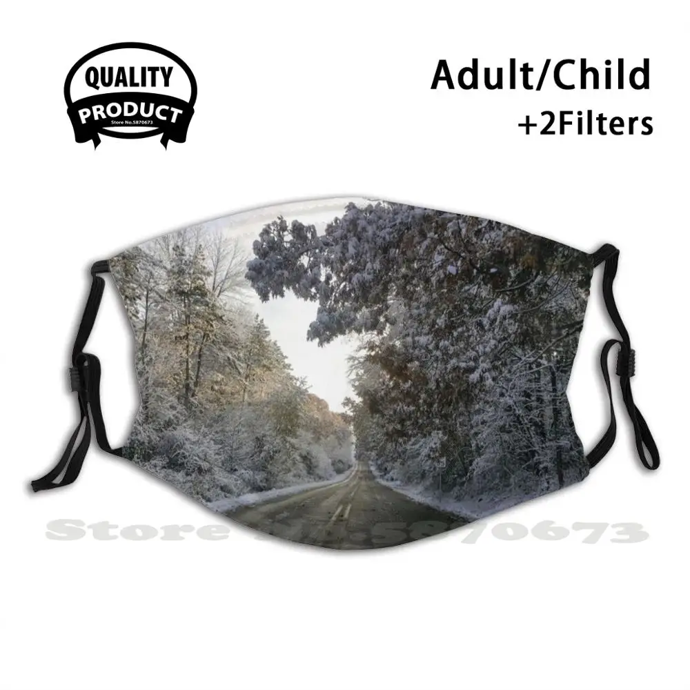 

Snowy Morning Diy Adult Kids Face Mask Snow Winter Beautiful Tree Rural