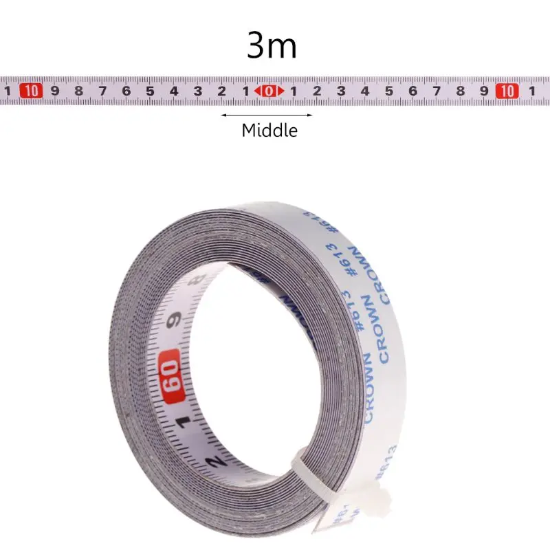

Miter Saw Track Tape Measure Self Adhesive Backing Metric Steel Ruler 1/2/3/5M