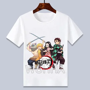 

4 6 8 10 12T Demon Slayer T Shirt Kids Cartoon Blade of Ghost Graphic T-shirt Kimetsu No Yaiba Anime Demon Blade Cool Tshirt