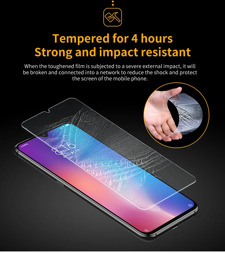 best screen guard for mobile SmartDevil Tempered Glass for Xiaomi Mi 8/8 Pro/8 Lite Screen Protector for Xiaomi Mi 9/9 SE/9 Lite/A3/5/6 HD Anti Blue Light mobile phone screen protector