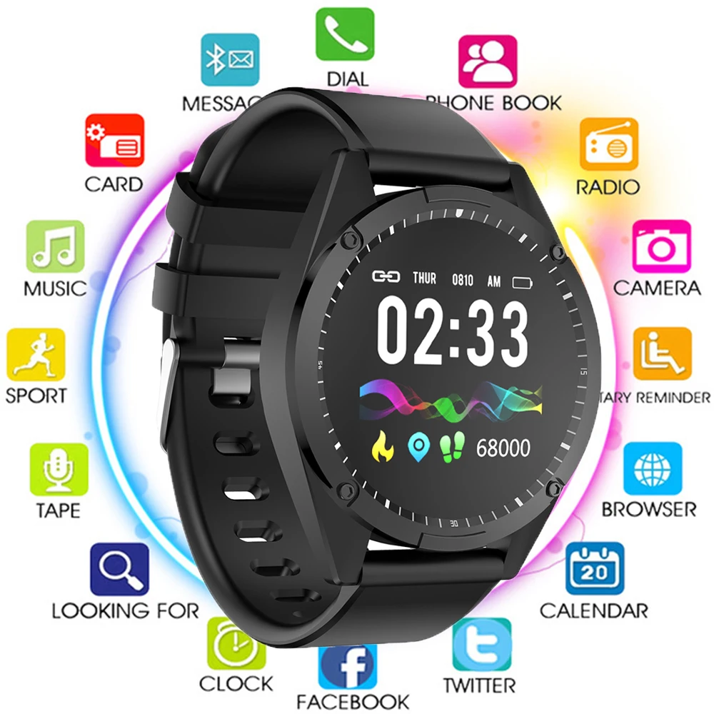

Hot Sale 1.3 Inch Single Touch Screen Smart Watch Men Women For Android IOS Heart Rate Blood Pressure Oxygen Tracker Smartwatch