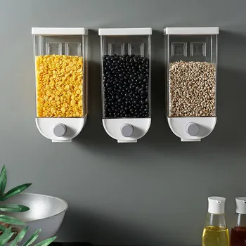 

Food Storage Box Tank Wall Mounted Airtight Container for Home Kitchen Grain MDJ998