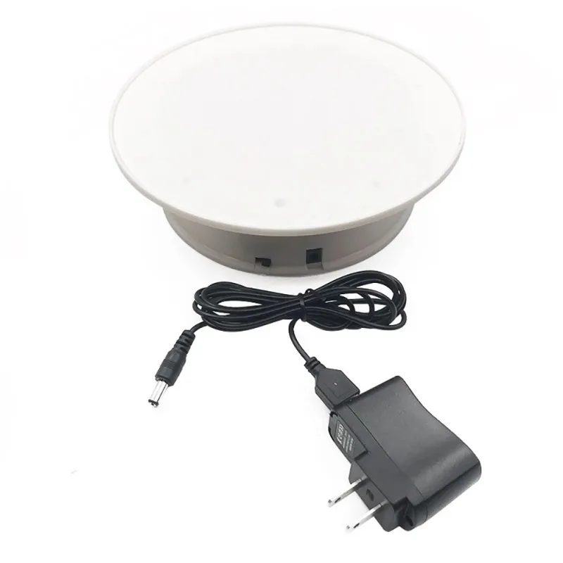 Black seat suede 20 см 360 градусов электрическая вращающаяся Платформа дисплей подставка для фотографии Максимальная нагрузка 1,5 кг видео съемки реквизит Поворотная батарея - Цвет: Black seat suede