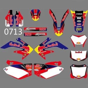 

for HONDA CRF250X 2004-2012 New Full Graphics Decals Stickers Custom Number Name Glossy Bright Stickers Waterproof