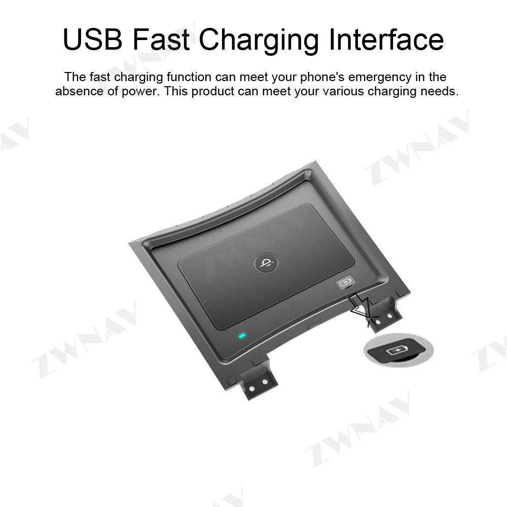 QI Car Wireless Charger Quick Charge For Nissan Qashqai  X-Trail 2.0L 2017 for Iphone 11 Pro XR XS Infrared Sensor Phone Holder