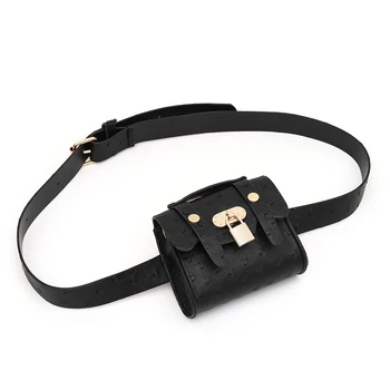 

Outdoor Shopping Accessaries Supplies Mini Women Fashion Wrist Bags Retro PU Leather Clutch Female Waist Fanny Pouch