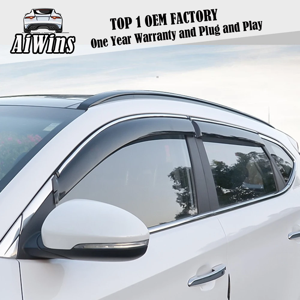 Aiwins 4 шт. для hyundai Tucson Автомобильная дверь окно козырьки тенты Солнечная защита от дождя козырек защита