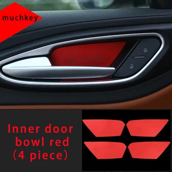 

For Alfa Remeo stelvio Inner door bowl red molding trim 4pcs