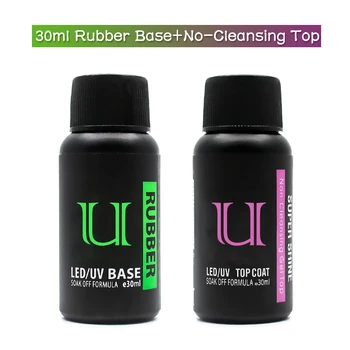 

30ml Nail Base and Top Coat Gel Vanrish Thick Rubber Base Hybrid Lacquer Semipermanent Gel Nail Polish Manicure Primer for Nails
