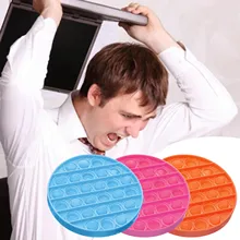 Popit Fidget Toyfor adultos y niños juguete sensorial de burbuja de empuje autismo Necesidades Especiales alivio del estrés Spinner