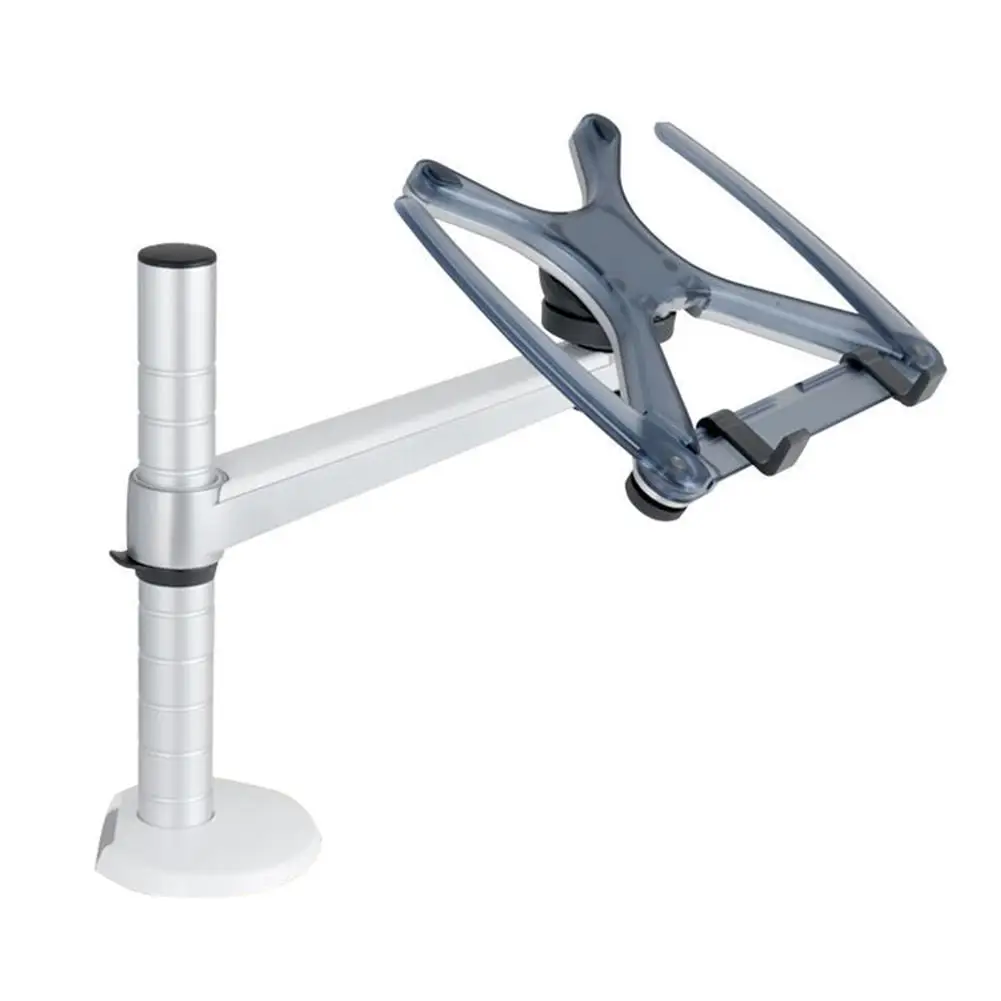 

Silver Laptop Stand Notebook Lifting Bracket with Adjustable Rod Flexible Desk PC Mounting Holder 525X255X130MM
