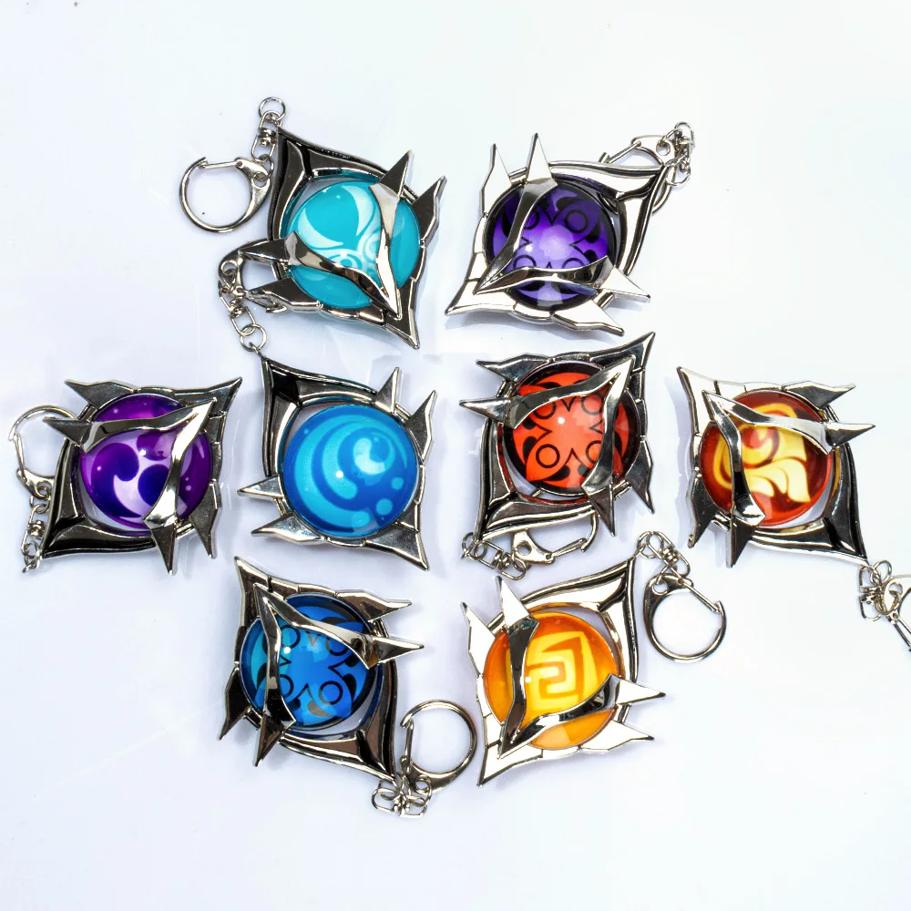 Anime Genshin Impact Trinket Snezhaya Terrstadt Liyue Port Delusione Visione Di Dio Nuova Versione Pendenti Puntelli