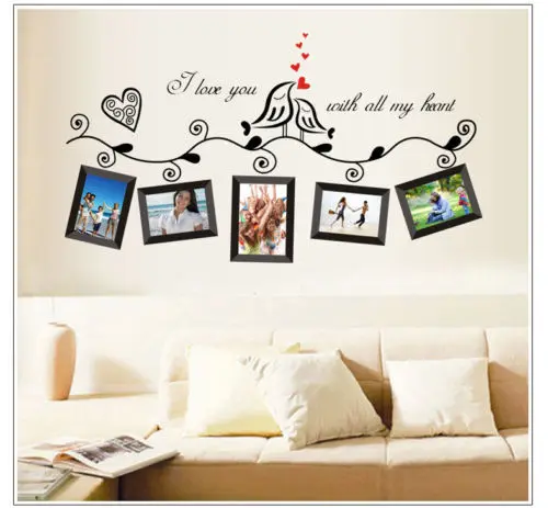 

Family Tree Wall Decal Sticker Large Vinyl Photo Picture Frame Removable NEW