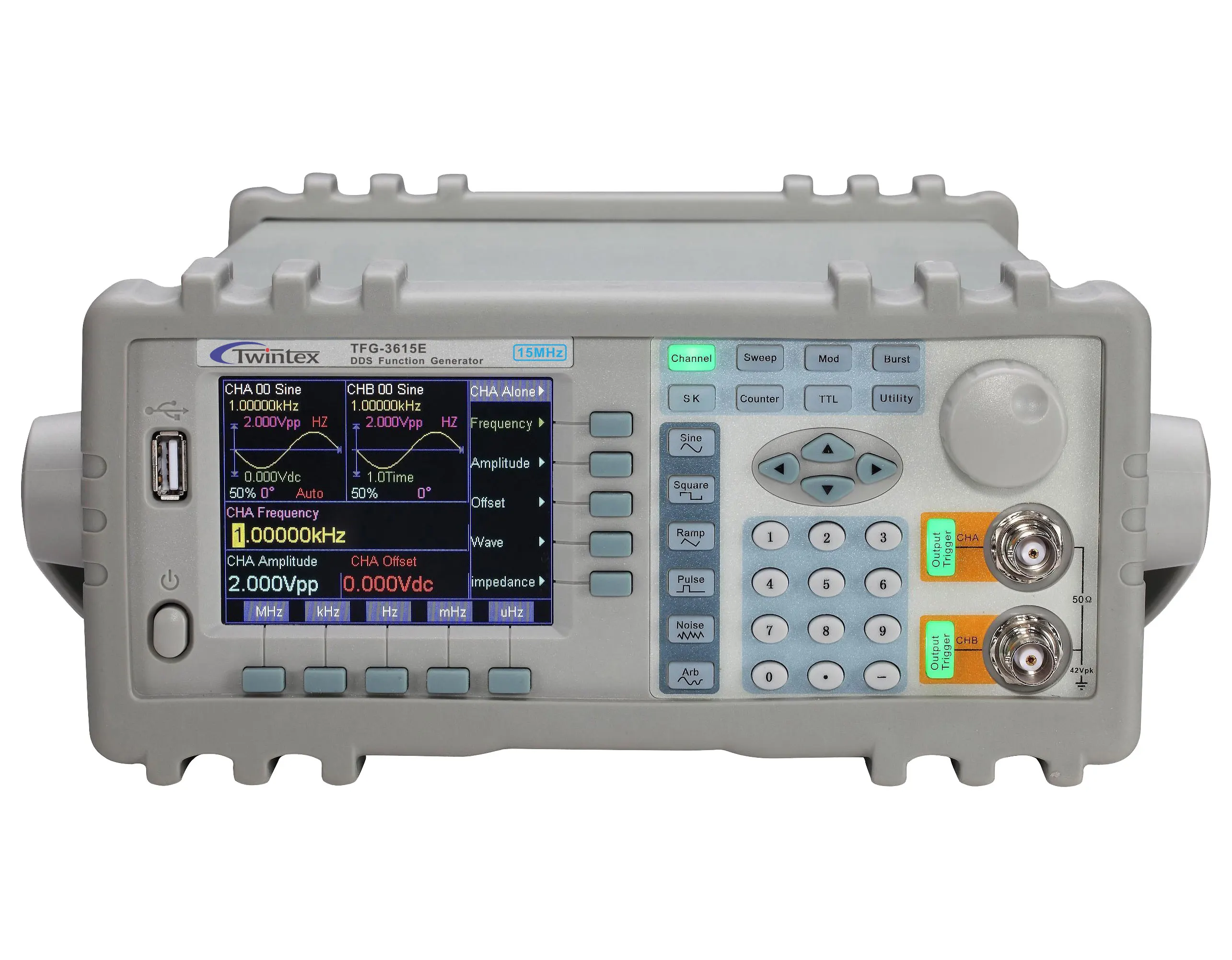 US $495.00 Twintex TFG3215E Dual Channel DDS Function Waveform Generator 15MHz