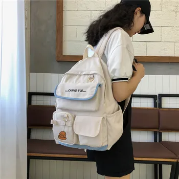 

Female Cute Backpacks Backpack Casual Brand College Black Preppy Style Teenage Backpacks for Girls Mochilas Rucksack
