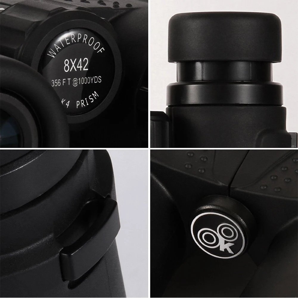 Eyeskey 8x42 10X42 высокомощный Телескоп Бинокль Водонепроницаемый Профессиональный
