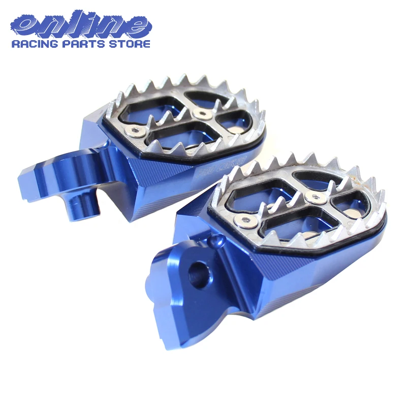 CNC подножки педали подставки для ног YZ85 YZ125 YZ250 YZ450F YZ426F WR250F WR450F WR400F WR426F яма Байк