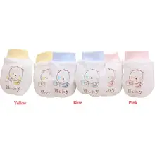 1 пара, милые варежки с рисунком для новорожденных мальчиков и девочек, мягкие перчатки, милые мягкие удобные перчатки