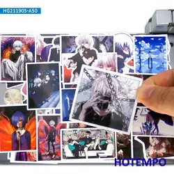 50pcs Ghoul Tokyo Anime Ghost Demon Comics Phone Laptop Motorcycle Car Stickers for Notebooks Skateboard Bike Waterproof Sticker