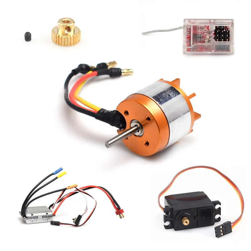 

5PCS Feiyue Upgraded Brushless Kit Motor ESC Servo Receiver Gear for FY03 FY03H FY05 Vehicles DIY Accessories Replacment Parts