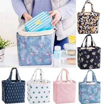 

Waterproof Oxford Lunch Bag Picnic Camping Thermal Cooler Food Drink Cool Insulated Large Portable Bag For Women Kids Students